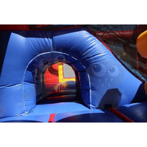 Rocket Inflatables Inflatable Bouncers 9'H 8-in-1 Neutral Colored Combo with Slide, Climbing Wall & Hoop by Rocket Inflatables 781880223917 COM-I1613 9'H 8-in-1 Neutral Colored Combo with Slide, Climbing Wall & Hoop by Rocket Inflatables SKU#COM-I1613