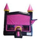 Rocket Inflatables Inflatable Bouncers Mod Black and Pink Bouncer with Outside Hoop by Rocket Inflatables BOU-082-13 Mod Black and Pink Bouncer with Outside Hoop Rocket Inflatables
