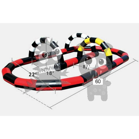 Rocket Inflatables Inflatable Bouncers Snake Pattern Race Track by Rocket Inflatables 781880232513 SPO-RT6220