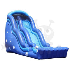 Rocket Inflatables Slides 20′H Dolphin Wave Wet/Dry Water Slide – Single Lane by Rocket Inflatables 20′H Octopus Wave Wet/Dry Water Slide Single Lane Rocket Inflatables