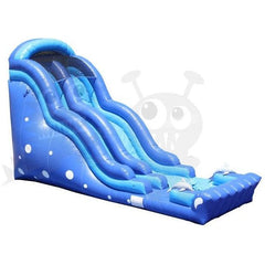 20′H Dolphin Wave Wet/Dry Water Slide – Single Lane by Rocket Inflatables