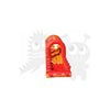 Image of Rocket Inflatables SLIP N SLIDE 10'H Orange Marble Slip & Slide Single Lane by Rocket Inflatables 781880232001 WAT-SSS27-ORGMAR