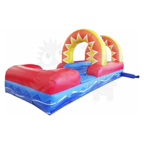 Rocket Inflatables SLIP N SLIDE 8'H Sun Arch Slip and Slide Wet/Dry with Pool Single Lane by Rocket Inflatables 781880232025 WAT-SSS18-SUN 8'H Sun Arch Slip and Slide WetDry Pool Single Lane Rocket Inflatables