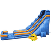 Image of Rocket Inflatables Water Parks & Slides 22′H Blue Crush with Orange Marble Trim Wet/Dry Slide by Rocket Inflatables 781880232063 WAT-CRUSH40122-BLU&ORGMAR-RP 22′H Blue Crush Orange Marble Trim Wet/Dry Slide Rocket Inflatables