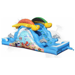 13'H Sea Splash Two Sided Wet/Dry Slide by Rocket Inflatables