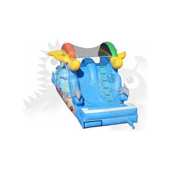 Rocket Inflatables WET N DRY COMBOS 13'H Sea Splash Two Sided Wet/Dry Slide by Rocket Inflatables 781880232056 WAT-SS3013