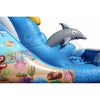 Image of Rocket Inflatables WET N DRY COMBOS 13'H Sea Splash Two Sided Wet/Dry Slide by Rocket Inflatables 15'H Junior Sun Double Lane Commercial Water Slide Rocket Inflatables