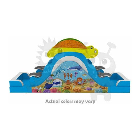 Rocket Inflatables WET N DRY COMBOS 13'H Sea Splash Two Sided Wet/Dry Slide by Rocket Inflatables 781880232056 WAT-SS3013