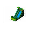 Image of 14′H Palm Classic Wet/Dry Slide Green Marble, Yellow & Lime Green Trim – Single Lane by  Rocket Inflatables SKU# WAT-2314-Palm-V1