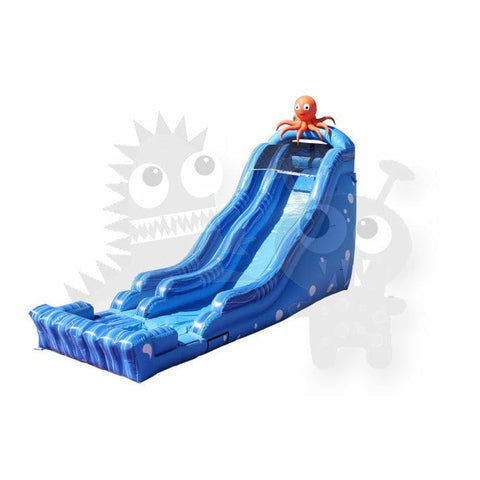 Rocket Inflatables WET N DRY COMBOS 20′H Octopus Wave Wet/Dry Water Slide Single Lane by Rocket Inflatables 781880229551 WAT-OCTO38120 20′H Octopus Wave Wet/Dry Water Slide Single Lane Rocket Inflatables