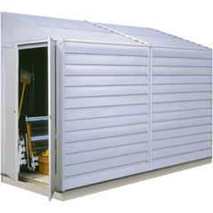 Shelterlogic Accessories 4 ft. x 10 ft. Yardsaver® Steel Storage Shed by Shelterlogic 26862100696 YS410-A 4 ft. x 10 ft. Yardsaver® Steel Storage Shed by Shelterlogic SKU# YS410-A