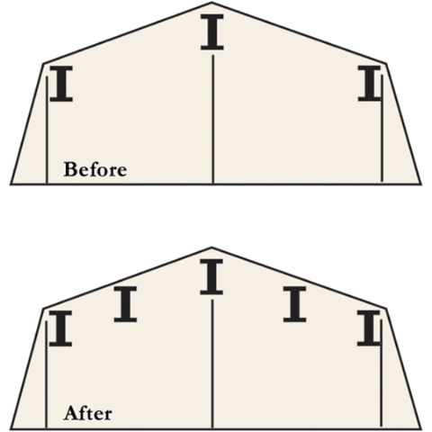 Shelterlogic accessories Roof Strengthening Kit for Arrow Sheds 10 ft. x 12 ft. (except Swing Door units) by Shelterlogic 26862103161 RBK1012 Roof Strengthening Kit Arrow Sheds 10 ft. x 12 ft. except Swing Door