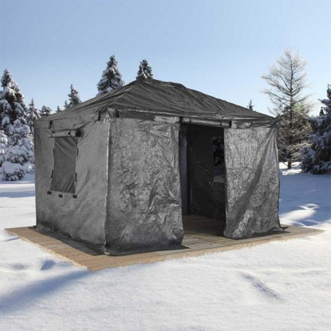 Shelterlogic Canopies & Gazebos 10 ft. x 10 ft. Grey Universal Winter Gazebo Cover by Shelterlogic 781880200857 135-9166361
