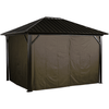 Image of Shelterlogic Canopies & Gazebos 10 ft. x 12 ft. Brown Curtains for Genova Gazebo by Shelterlogic 781880250029 135-9161373