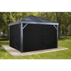 Image of Shelterlogic Canopies & Gazebos 12 ft. x 12 ft. Black Curtains for South Beach Gazebo by Shelterlogic 781880254997 135-9163360