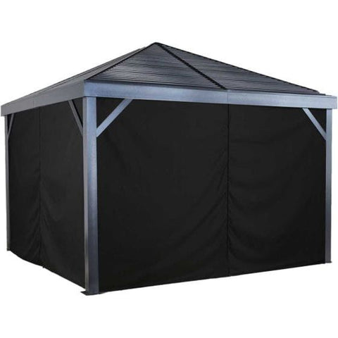 Shelterlogic Canopies & Gazebos 12 ft. x 12 ft. Black Curtains for South Beach Gazebo by Shelterlogic