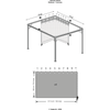 Image of Shelterlogic Canopy & Gazebo Accessories 10 ft. x 14 ft. Brown Curtains for Genova Gazebo by Shelterlogic 781880200475 135-9163889