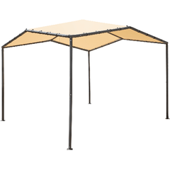 Shelterlogic Canopy Tent 10x10 Pacifica Gazebo Canopy Charcoal Frame and Marzipan Tan Cover by Shelterlogic 677599225123 22512