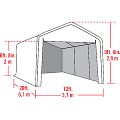 12 ft. x 20 ft. Canopy Enclosure Kit for the SuperMax by Shelterlogic