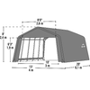 Image of Shelterlogic Canopy Tent 12 x 20 ft. ShelterCoat Garage Peak Green by Shelterlogic 677599714443 71444 12 x 20 ft. ShelterCoat Garage Peak Green by Shelterlogic SKU# 71444