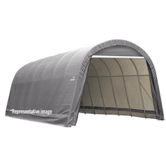 Shelterlogic Canopy Tent 13 x 24 ft. ShelterCoat Wind and Snow Rated Garage Round Gray STD by Shelterlogic 677599743320 74332 13 x 24 ft. ShelterCoat Wind and Snow Rated Garage Round Gray STD