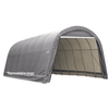 Image of Shelterlogic Canopy Tent 13 x 24 ft. ShelterCoat Wind and Snow Rated Garage Round Gray STD by Shelterlogic 677599743320 74332 13 x 24 ft. ShelterCoat Wind and Snow Rated Garage Round Gray STD
