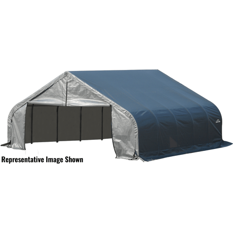 Shelterlogic Canopy Tent 22 x 20 ft. ShelterCoat Garage Peak Gray STD by Shelterlogic 677599820434 82043 22 x 20 ft. ShelterCoat Garage Peak Gray STD by Shelterlogic SKU 82043