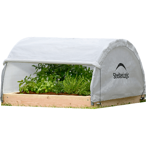 Shelterlogic Canopy Tent 4 x 4 ft. GrowIT Backyard Raised Bed Round Greenhouse by Shelterlogic 677599706172 70600