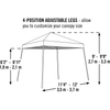 Image of Shelterlogic Canopy Tent Black 12 x 12 Pop-Up Canopy HD Slant Leg by Shelterlogic 677599225475 22547 Black 12 x 12 Pop-Up Canopy HD - Slant Leg by Shelterlogic SKU# 22547