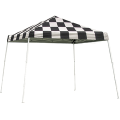 Shelterlogic Canopy Tent Checkered Flag 10 x 10 ft. Pop-Up Canopy HD Slant Leg by Shelterlogic 677599227769 22776