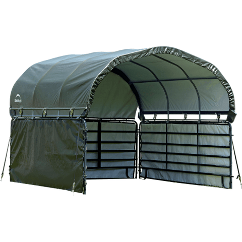 Shelterlogic Canopy Tent Green 10 x 10 ft. Enclosure Kit for Corral Shelter by Shelterlogic 677599514838 51483