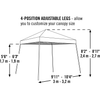 Image of Shelterlogic Canopy Tent Green 10 x 10 ft. Pop-Up Canopy HD Slant Leg by Shelterlogic 677599225574 22557 Green 10 x 10 ft. Pop-Up Canopy HD Slant Leg by Shelterlogic 22557