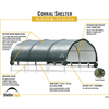 Image of Shelterlogic Canopy Tent Green Cover 12 x 12 ft. Corral Shelter 1 3/8" 7.5 oz. by Shelterlogic 677599515231 51523
