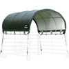 Image of Shelterlogic Canopy Tent Powder Coated Green 10 x 10 ft. Corral Shelter Livestock Shade by Shelterlogic 677599515309 51530