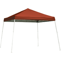 Shelterlogic Canopy Tent Red 10 x 10 ft. Red Pop-Up Canopy HD Slant Leg by Shelterlogic 677599225567 22556 Red 10 x 10 ft. Red Pop-Up Canopy HD Slant Leg by Shelterlogic 22556