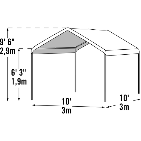 Shelterlogic Canopy Tent White 10 x 10 ft. MaxAP Compact Canopy by Shelterlogic 677599235214 23521 White 10 x 10 ft. MaxAP Compact Canopy by Shelterlogic SKU# 23521