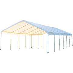Shelterlogic Canopy Tent White 18 x 40 ft. SuperMax Canopy by Shelterlogic 677599267642 26764 White 18 x 40 ft. SuperMax Canopy by Shelterlogic SKU# 26764