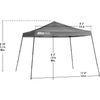 Image of Shelterlogic Canopy Tents 11 ft. x 11 ft. Khaki Solo Steel SOLO90 Slant Leg Pop-Up Canopy by Shelterlogic 677599334467 167542DS 11 ft. x 11 ft. Khaki Solo Steel SOLO90 Slant Leg Pop-Up Canopy