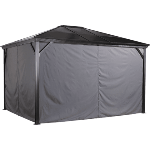 Shelterlogic Canopy Tents & Pergolas 10 ft. x 10 ft. Gray, Curtains for Verona Gazebo by Shelterlogic 772830163780 135-9163780