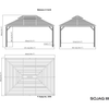 Image of Shelterlogic Canopy Tents & Pergolas 12 ft. x 16 ft. Dark Gray Mykonos II Double Roof Hardtop Gazebo by Shelterlogic 772830165227 500-9165227 12 ft. x 16 ft. Dark Gray Mykonos II Double Roof Hardtop Gazebo 