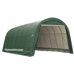 Shelterlogic Canopy Tents & Pergolas 12 x 28 ft.ShelterCoat Wind and Snow Rated Garage Round Green STD by Shelterlogic 677599766428 76642 12 x 28 ft.ShelterCoat Wind and Snow Rated Garage Round Green STD