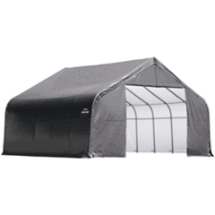Shelterlogic Canopy Tents & Pergolas 13 ft. x 28 ft. x 10 ft. Standard PE 9 oz. Gray ShelterCoat Custom Peak Shelter by Shelterlogic 677599902437 90243 13 ft. x 28 ft. x 10 ft. Standard PE 9 oz. Gray ShelterCoat SKU# 90243