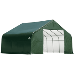 Shelterlogic Canopy Tents & Pergolas 16 ft. x 44 ft. x 16 ft. Standard PE 9 oz. Green ShelterCoat Custom Peak Shelter by Shelterlogic 677599959448 95944 16 ft. x 44 ft. x 16 ft. Standard PE 9 oz. Green ShelterCoat SKU 95944