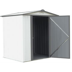 6 ft. x 5 ft. Cream with Charcoal Trim EZEE Shed® Steel Storage Shed by Shelterlogic