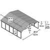 Image of Shelterlogic Carport 20 ft. x 24 ft. x 7 ft. Eggshell Arrow Carport by Shelterlogic 026862112682 CPH202407