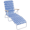 Image of Shelterlogic Outdoor Furniture Blue / White RIO Folding Web Lounge Chair by Shelterlogic 80958404273 BY405-0128-1