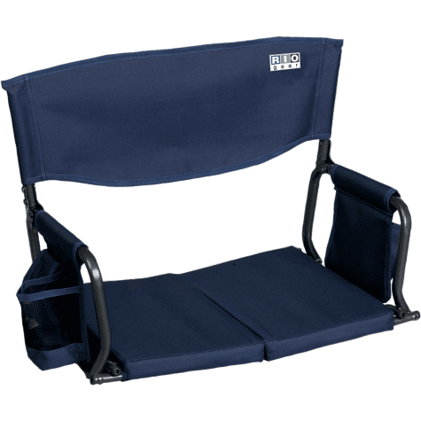 Shelterlogic Outdoor Furniture Navy RIO Gear Bleacher Boss Folding Stadium Seat by Shelterlogic