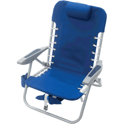 Shelterlogic Outdoor Furniture Pacific Blue RIO Lace-up Aluminum Removable Backpack Chair by Shelterlogic 80958392679 SC529R-46-1 PacificBlue RIO Lace-up Aluminum Removable Backpack Chair Shelterlogic