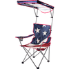 Image of Shelterlogic Outdoor Furniture U.S. Flag Full Size Shade Folding Chair by Shelterlogic Navy Max Shade Chair by Shelterlogic SKU# 160070DS
