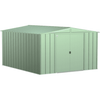 Image of Shelterlogic Sheds and Storage 10 ft. x 12 ft., Sage Green Arrow Classic Steel Storage Shed by Shelterlogic 026862114549 CLG1012SG 10 ft. x 12 ft., Sage Green Arrow Classic Steel Storage Shed CLG1012SG